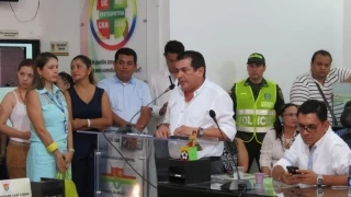 El alcalde anunció en su discurso que la prioridad número uno de su agenda de trabajo es el tema del agua en todo su ámbito. 